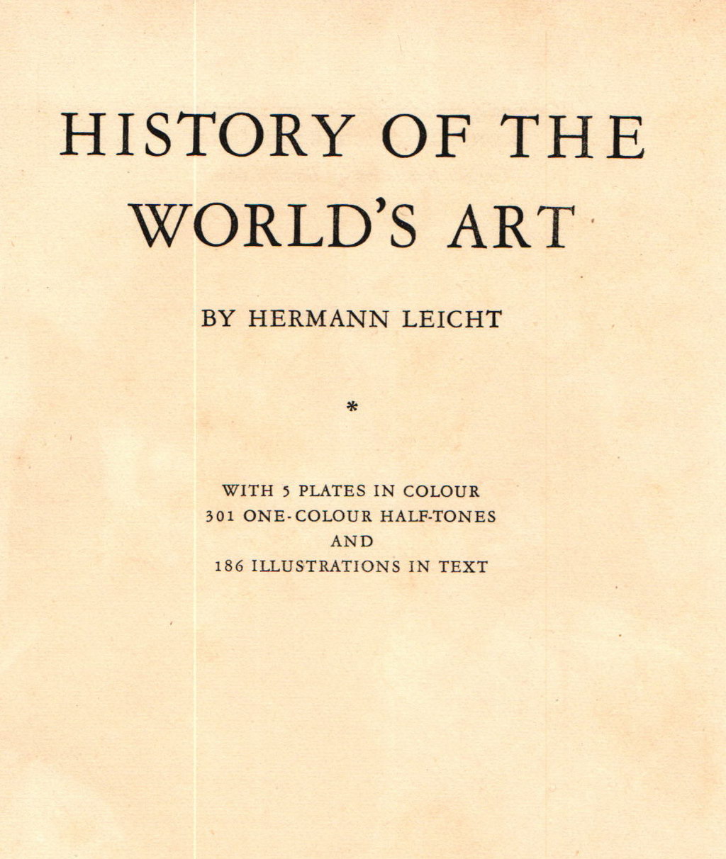 HISTORY OF THE WORLD'S ART